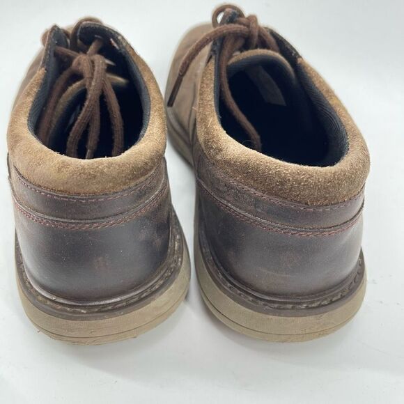 Merrell Mens Oxford Shoes World Vue Lace Up Leather J94355 Brown Size 10